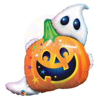 Tök és Szellem - Fólia Lufi Halloween-re, 84 cm