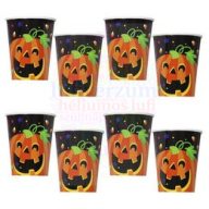   Tök és Szellem Mintás Parti Pohár Halloween-re, 270 ml, 8 db