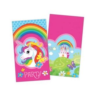   Unicorn - Unikornis Parti Meghívókártya és Boríték - 8 db-os