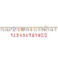   Happy Birthday Mágikus Egyszarvú Számozható Szülinapi Betűfüzér - 3 m