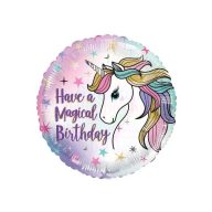 Unikornis Születésnapi Fólia Lufi - 45 cm