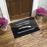 Vicces gumis lábtörlő - Vadász