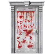No One Leaves! - Asylum Véres Ajtódekoráció Halloween-re