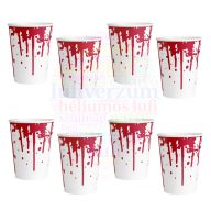 Véres Papír Parti Pohár - 250 ml, 8 db-os