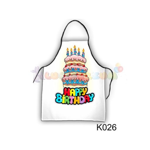 Vicces kötény - Happy torta K026