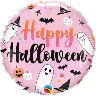 Vidám szellemek Halloween Fólia Lufi - 45 cm