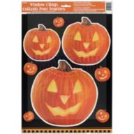 Világító Tök Mintás Halloween Parti Ablakdekoráció