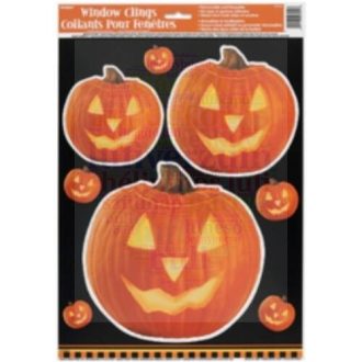 Világító Tök Mintás Halloween Parti Ablakdekoráció