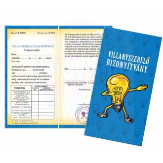 Villanyszerelő Bizonyítvány - Vicces Ajándék