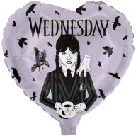 Wednesday szív fólia lufi - 45 cm
