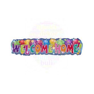 Welcome Home! Banner - 90 cm x 22 cm